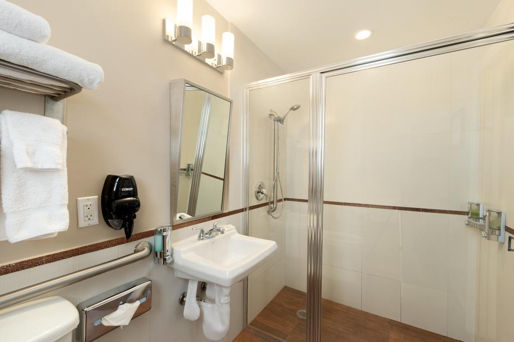 Kamer met Kingsize Bed en Rolstoeltoegankelijke Douche - Toegankelijk voor Gasten met een Lichamelijke Beperking/Rookvrij