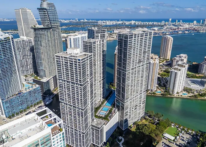 Luxury Waterfront Condo At Icon-Brickell-Sea View-Free Spa & Gym Miami