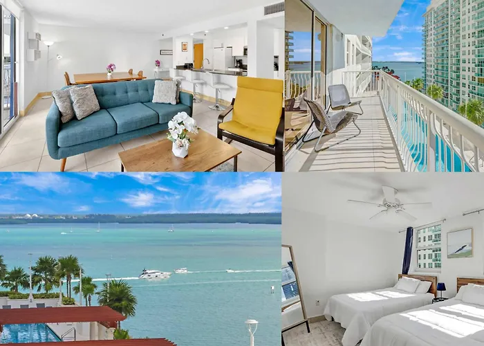 2 Bedroom, 2 Bathroom Plus Den Brickell Condo Pool, Hot Tub, And Gym