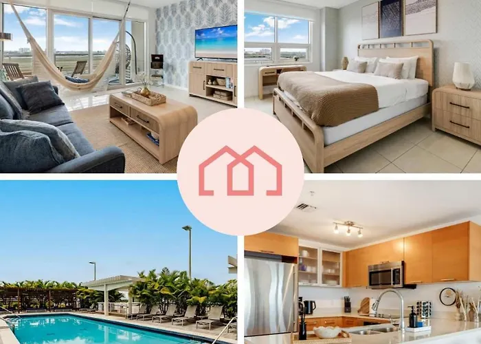 Palm Place Heart Of Miami With Parking Pool And Gym